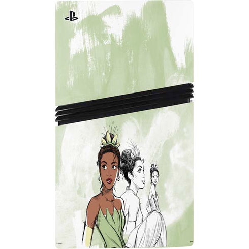 Disney Princess Tiana Sketch PS5 Pro Console Skin